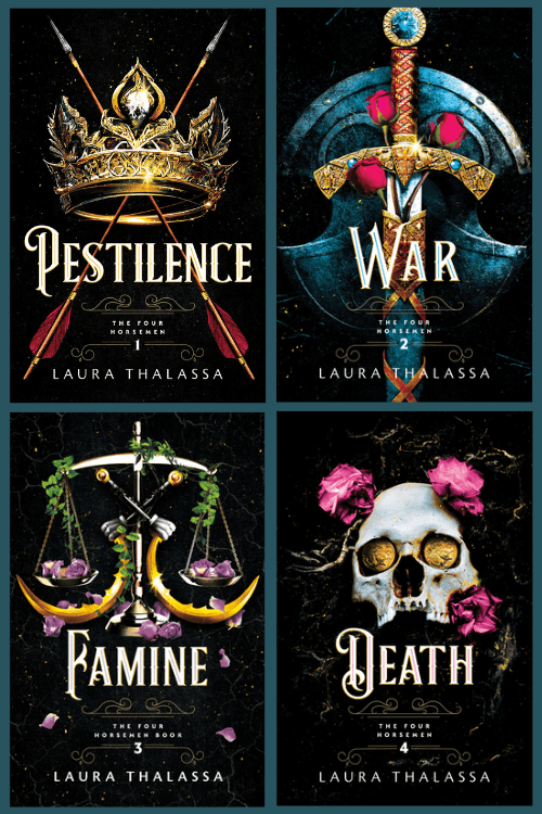 front covers of the four horsemen series