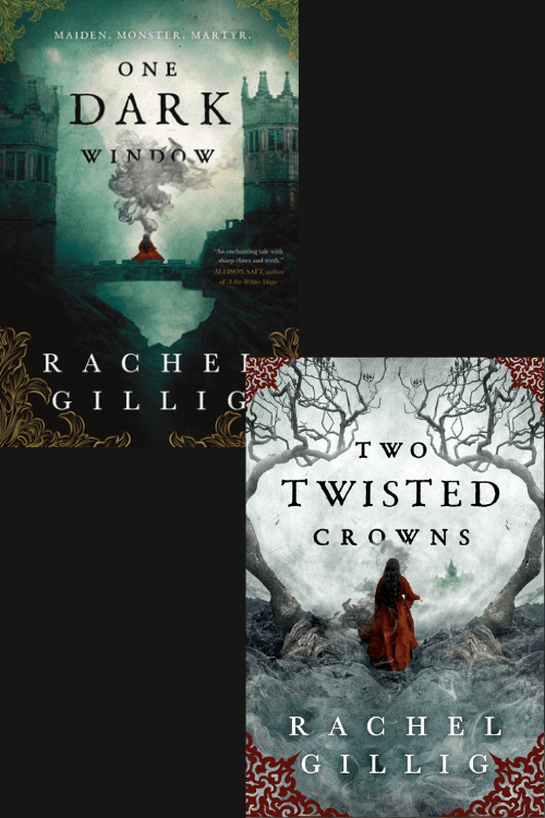 front covers of one dark window and two twisted crowns