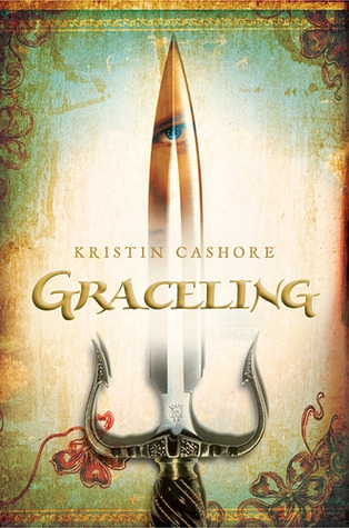 Front cover of the fantasy novel Graceling by Kristin Cashore