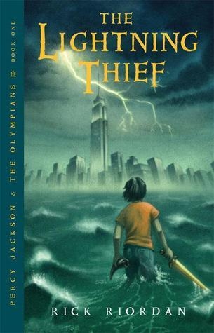 Front cover of the fantasy novel The Lightning Thief by Rick Riordan