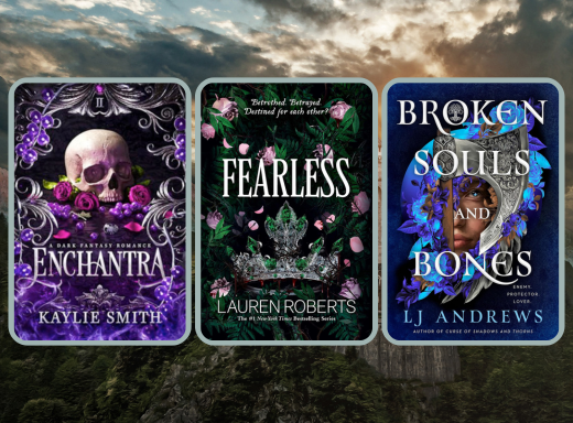 cover image for a blog post about new romantasy releases coming out in april 2025