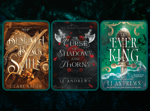 cover image for a blog post on found family romantasy books