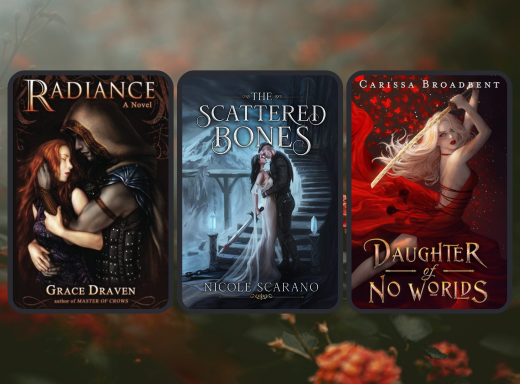 cover image for a blog post on friends to lovers romantasy books