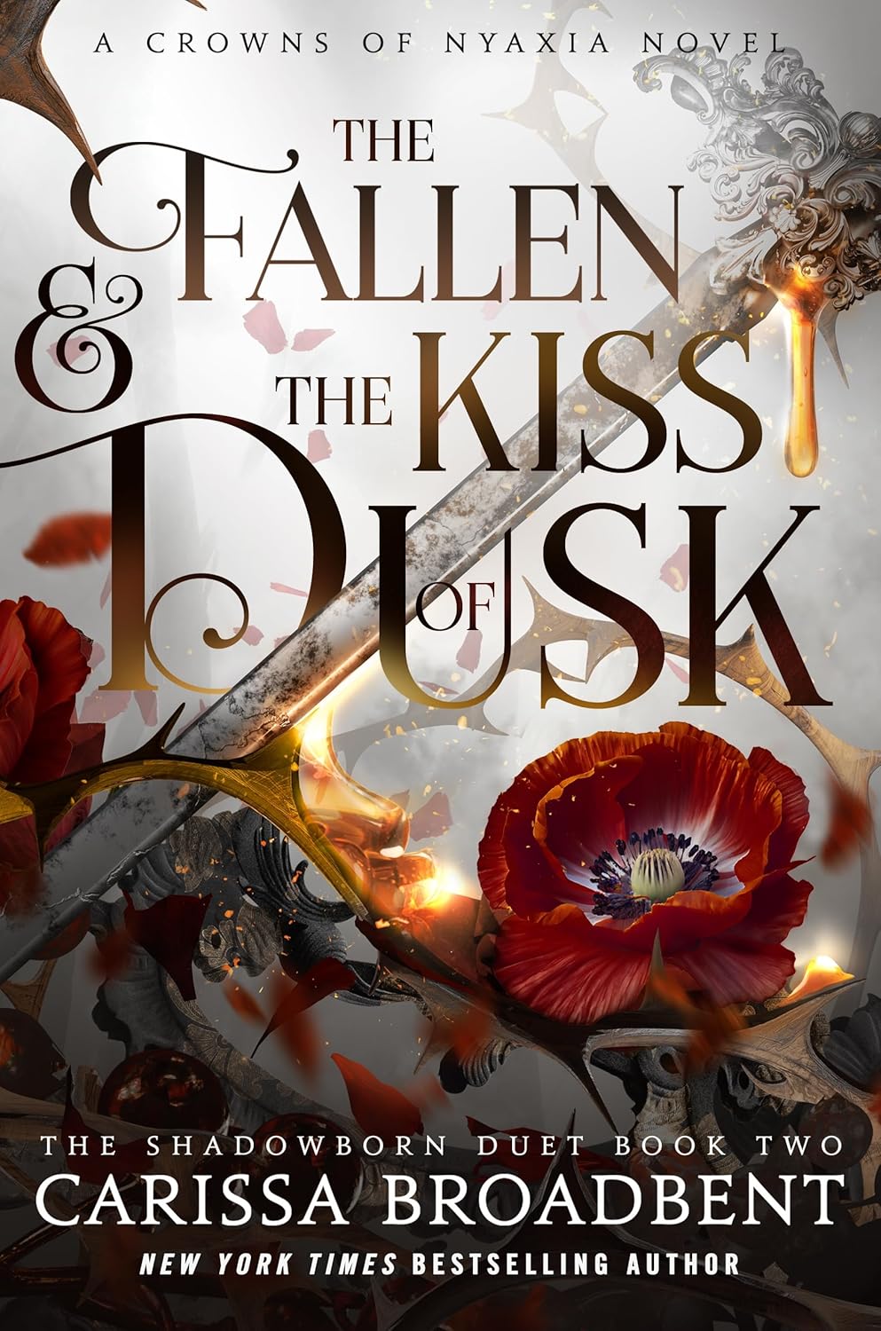 front cover of the fallen and the kiss of dusk