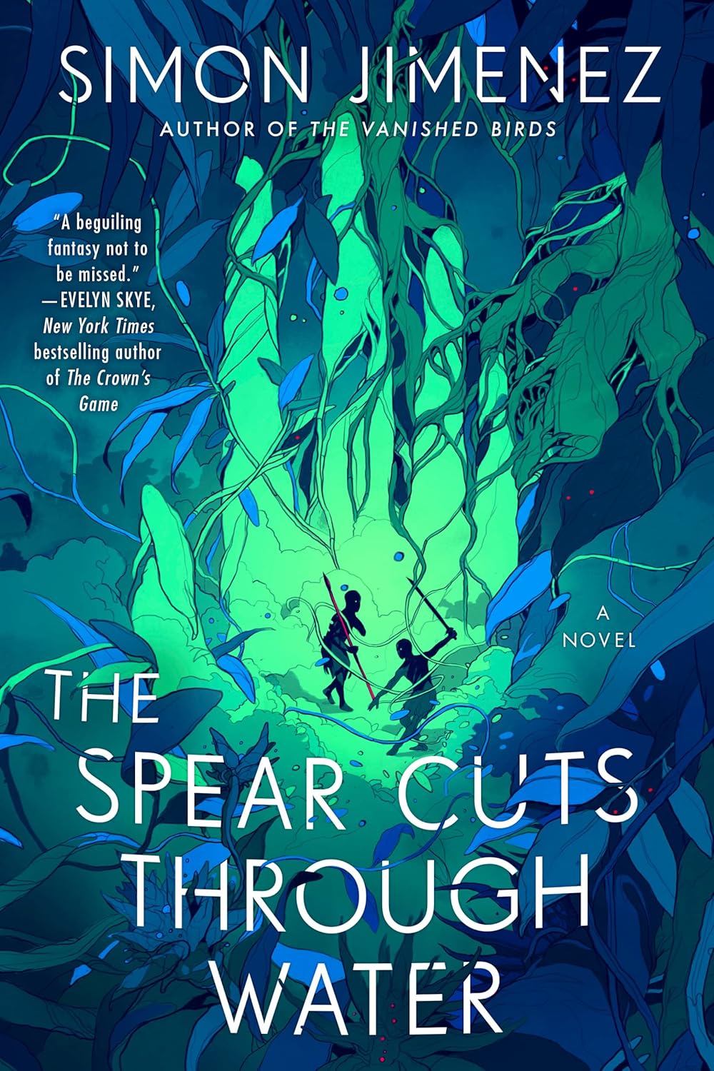 front cover of the spear cuts through water