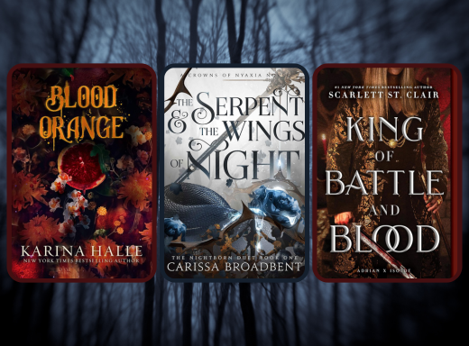 cover image for a blog post on vampire romantasy books