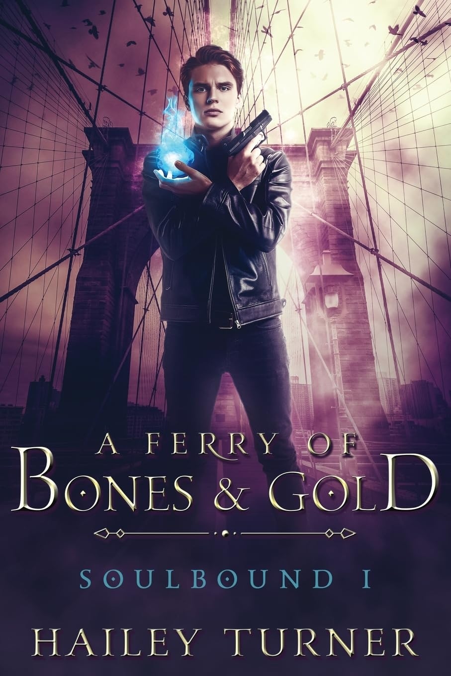front cover of a ferry of bones and gold