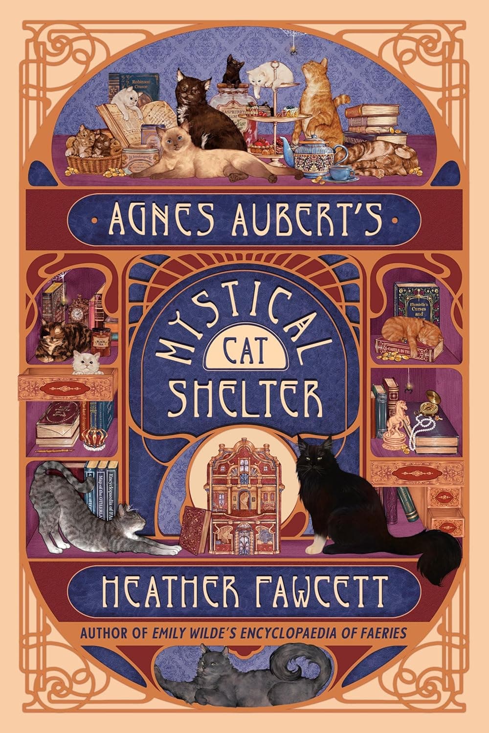 front cover of agnes auberts mystical cat shelter