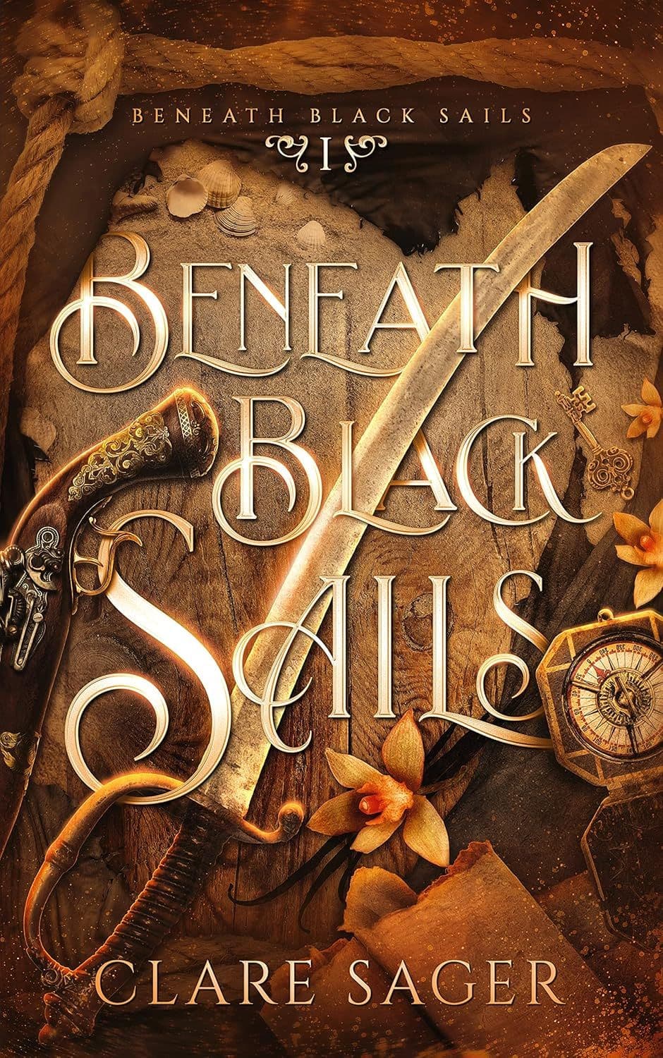 front cover of beneath black sails